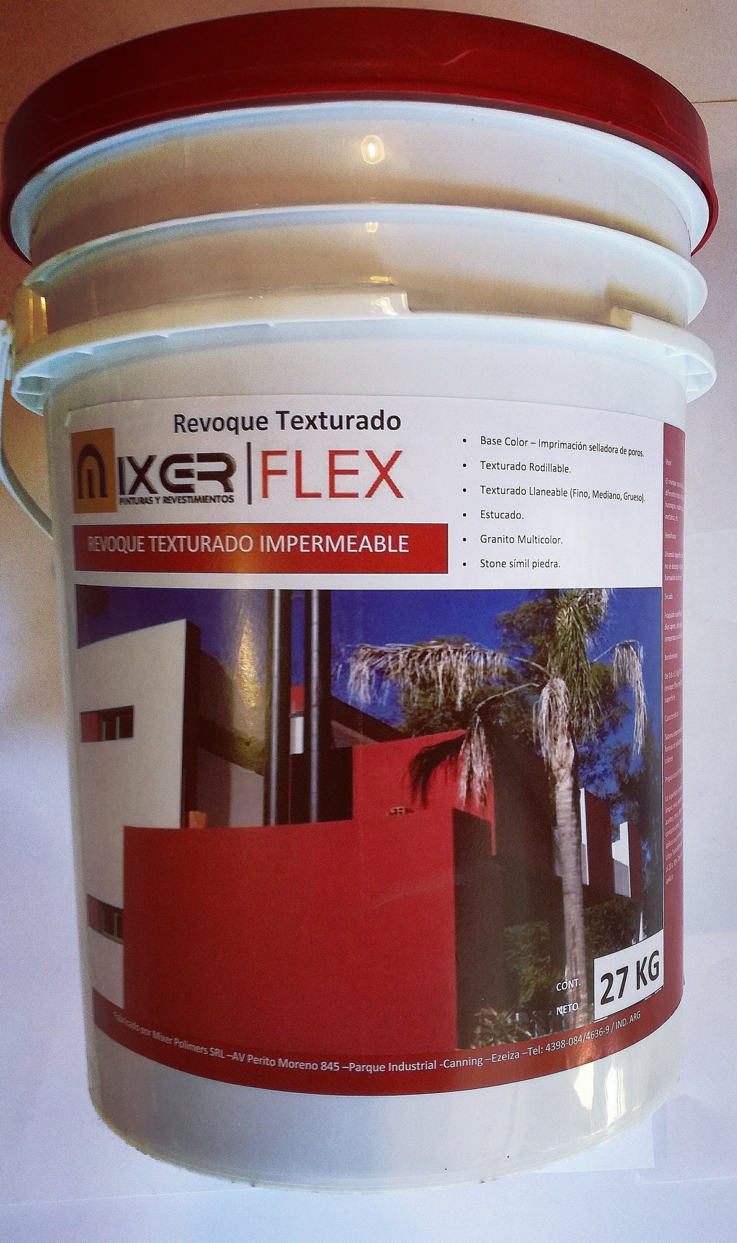 MIXERFLEX REVOQUE TEXTURADO X27KG
